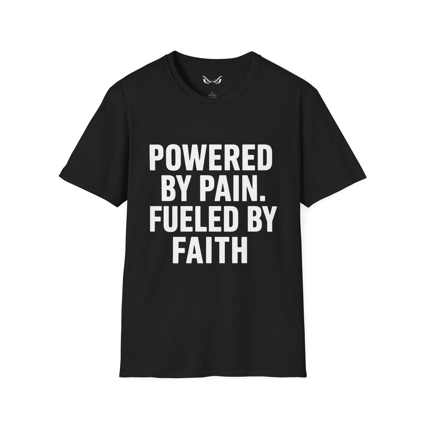 Powered by Pain, Fueled by Faith – Unisex Softstyle T-Shirt
