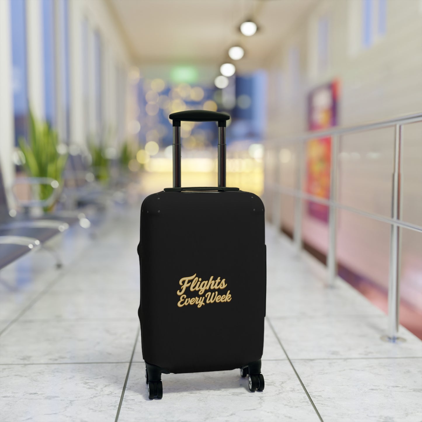 Stylish Luggage Cover - 'Flights Every Week' Travel Protector, Airline Carry-On Accessory, Personalized Suitcase Sleeve, Holiday Gift [...]