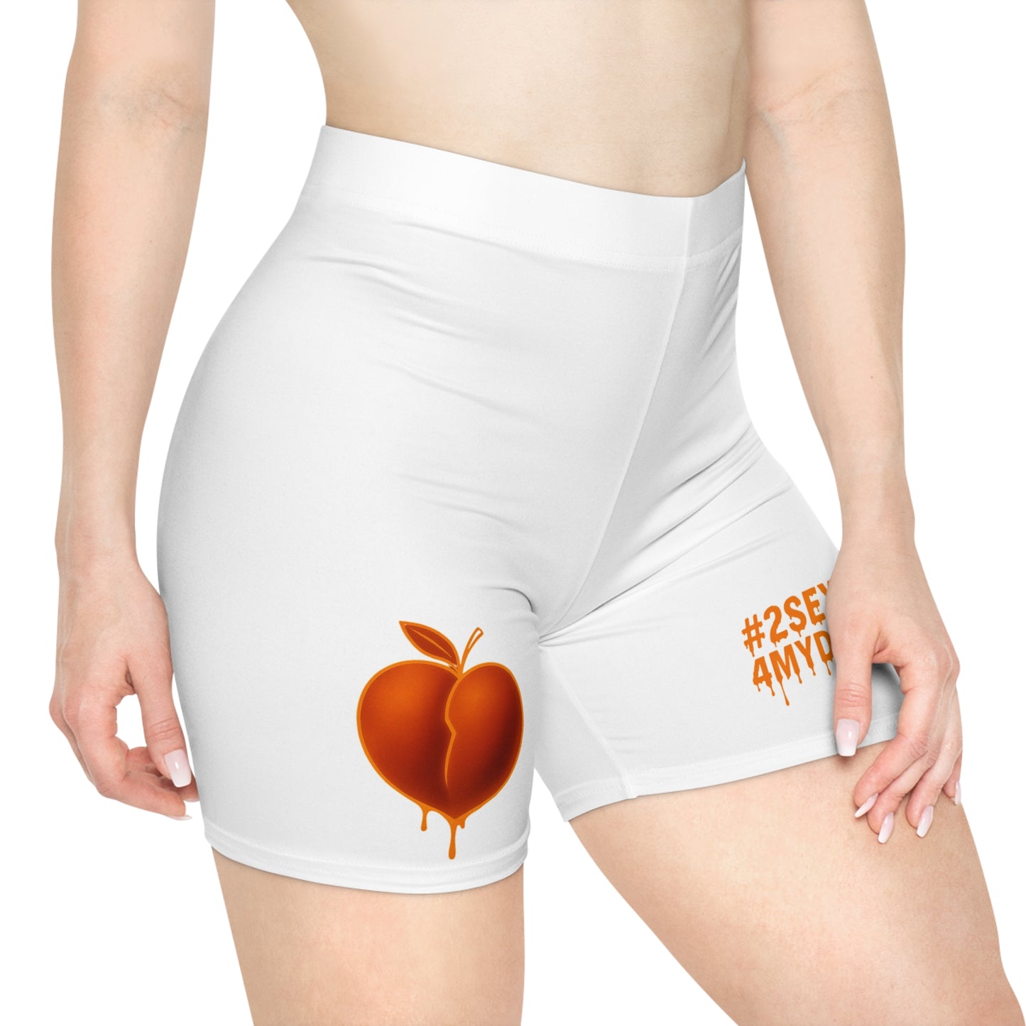 Dripping peaches Workout Gear, Comfortable Cycling Shorts, Summer Fashion, Casual Streetwear, Gifts for Her, Activewear