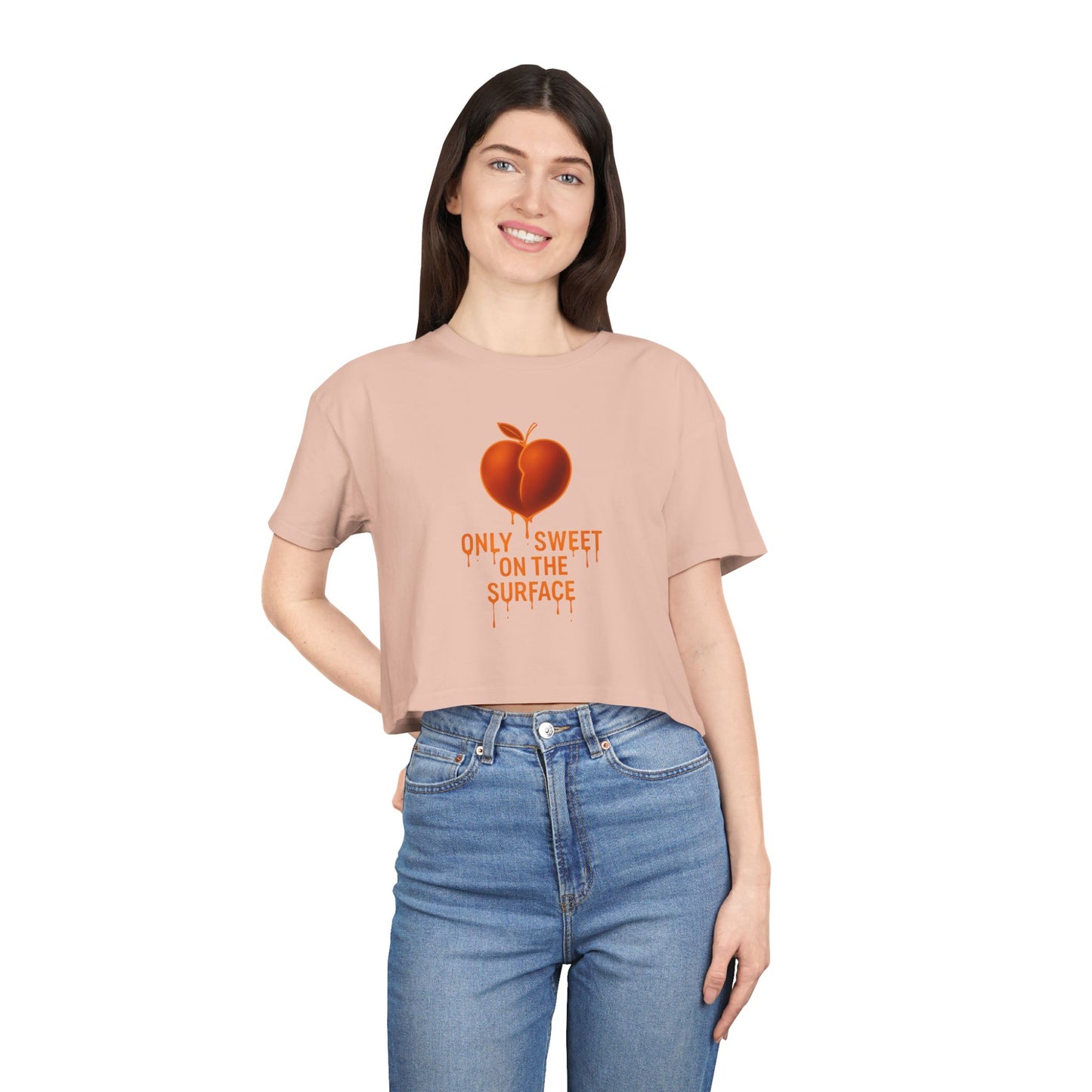 Heartbreaker Women's Crop Tee, Cute Summer Top, Trendy Graphic Shirt, Gift for Her, Valentine's Day Outfit