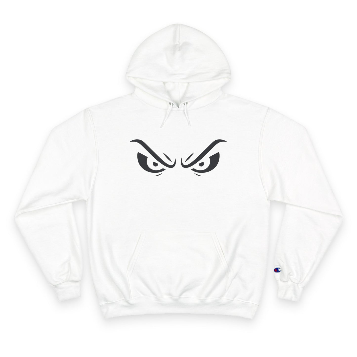 Menacing Eyes Champion® Hoodie – Unbreakable Focus Edition