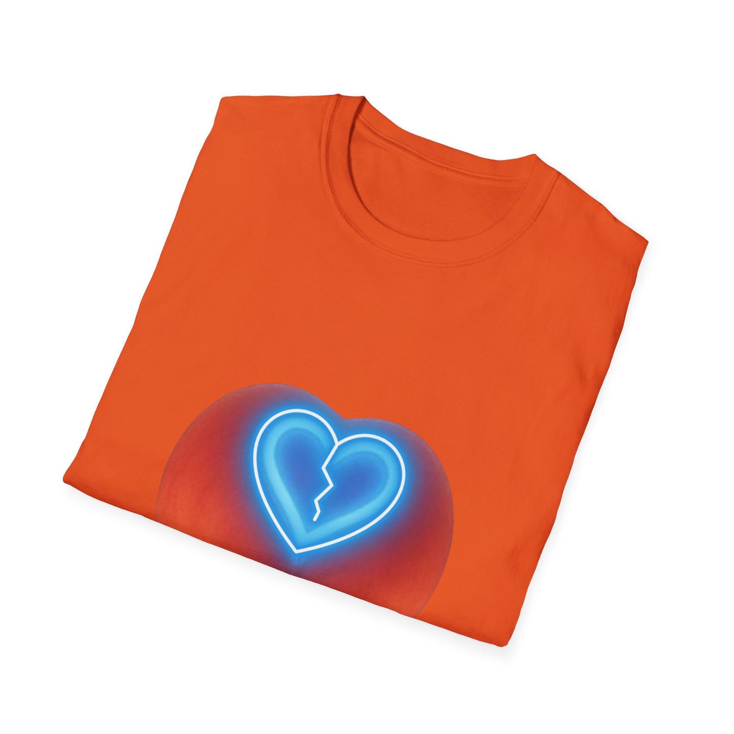 🍑 Peach Broken Heart Logo T-Shirt