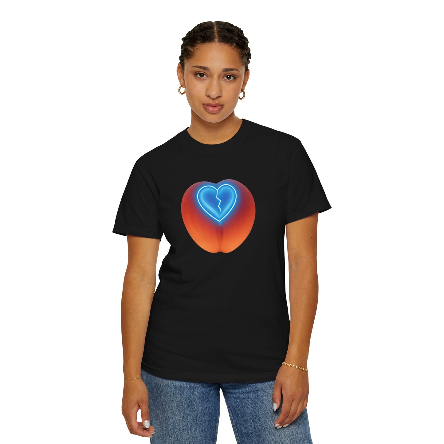 Heartbreak Peach Graphic Tee, Unisex T-shirt, Casual Wear, Gift for Him/Her, Fun Summer Outfit, Music Lover Apparel