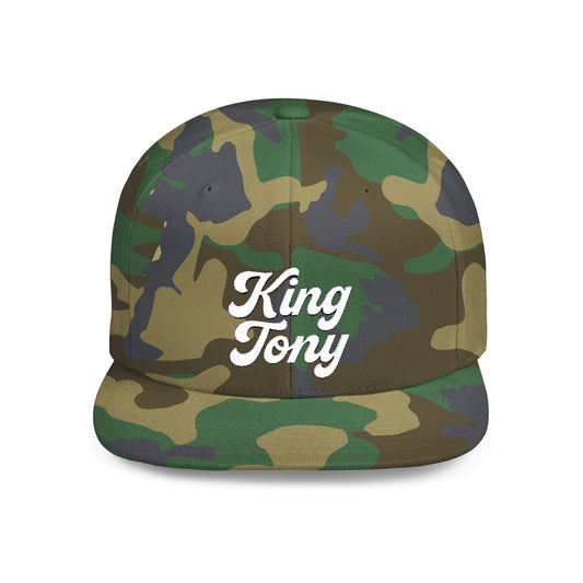 King Tony Camo White Bill Snapback