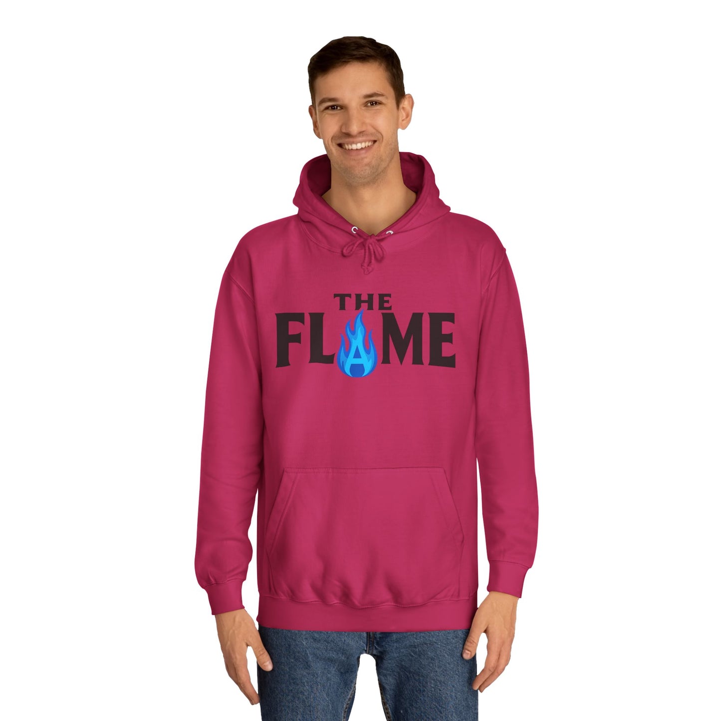 The Flame Unisex College Hoodie – Bold Color Collection