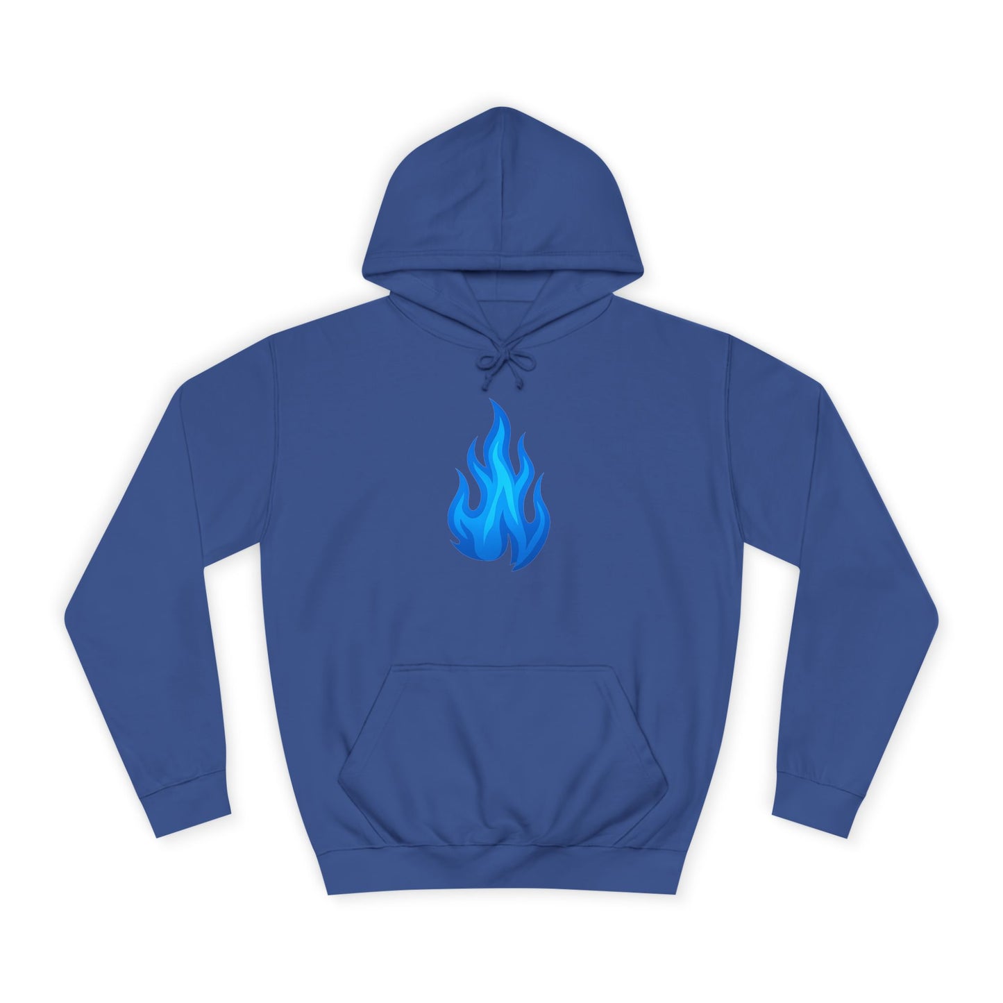 Blue Flame Emoji Hoodie – Bold Color Edition