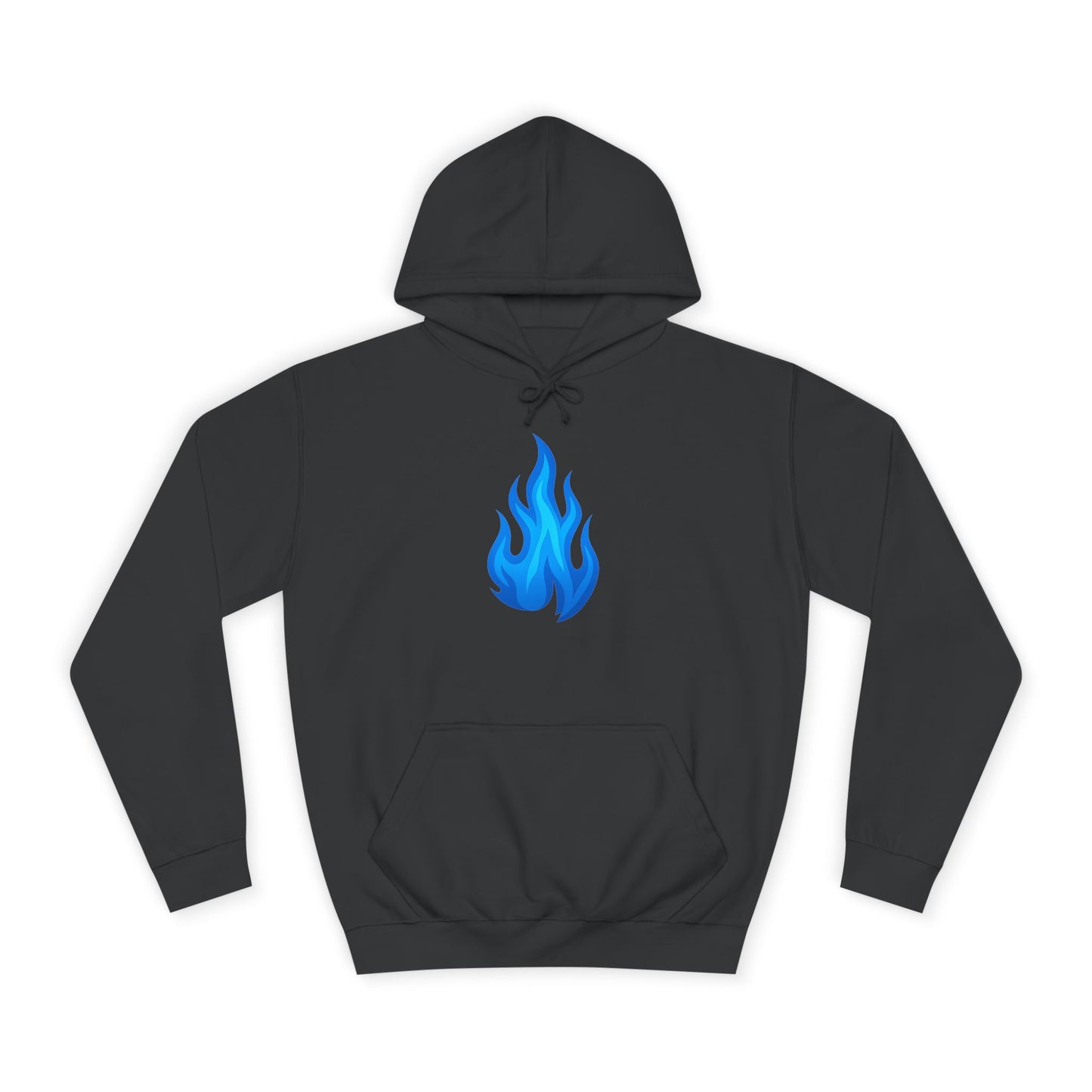 Blue Flame Emoji Hoodie – Bold Color Edition