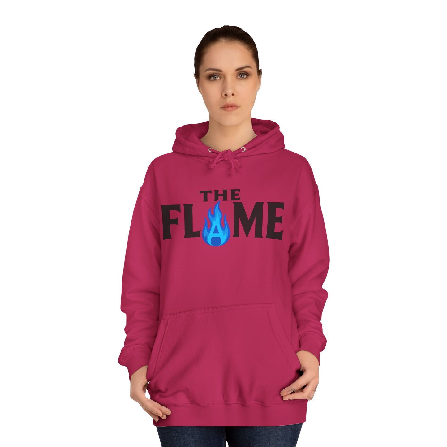 The Flame Unisex College Hoodie – Bold Color Collection