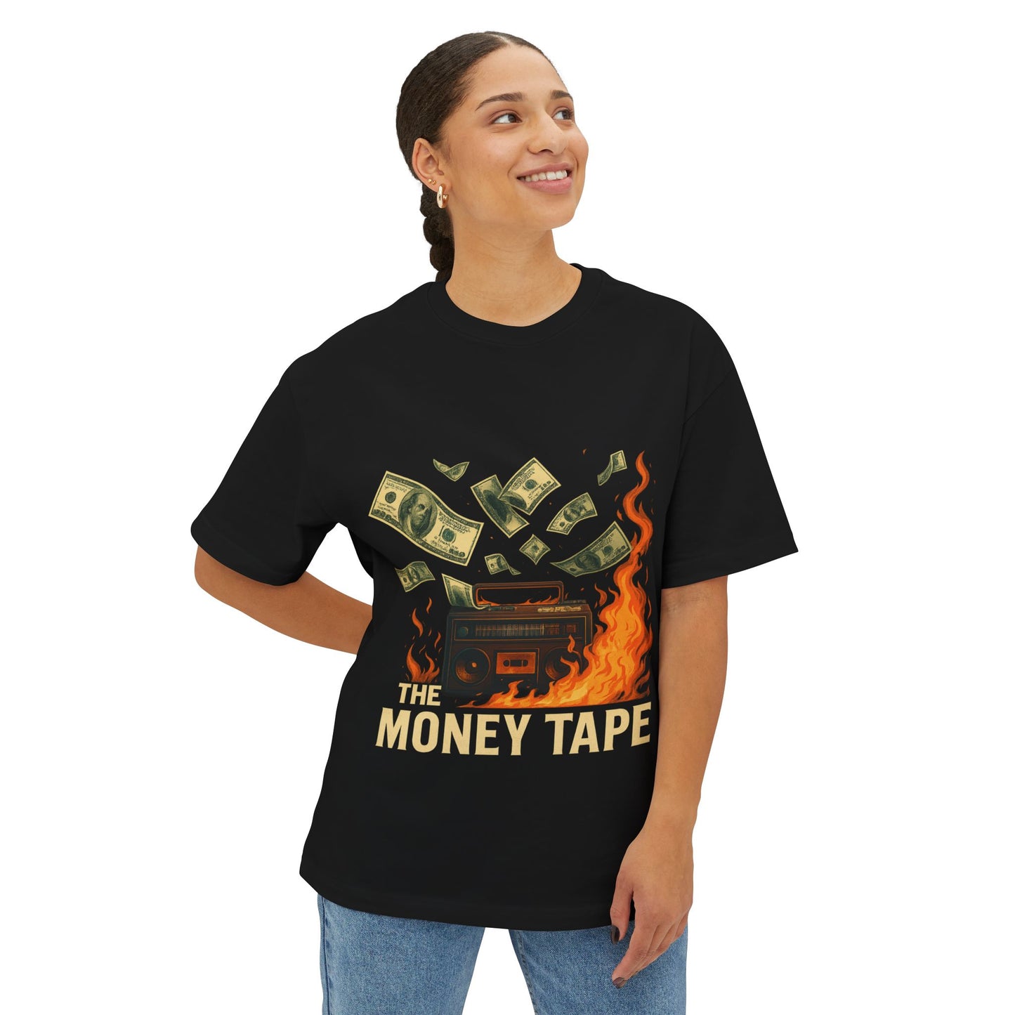 The Money Tape – Oversized Boxy Tee