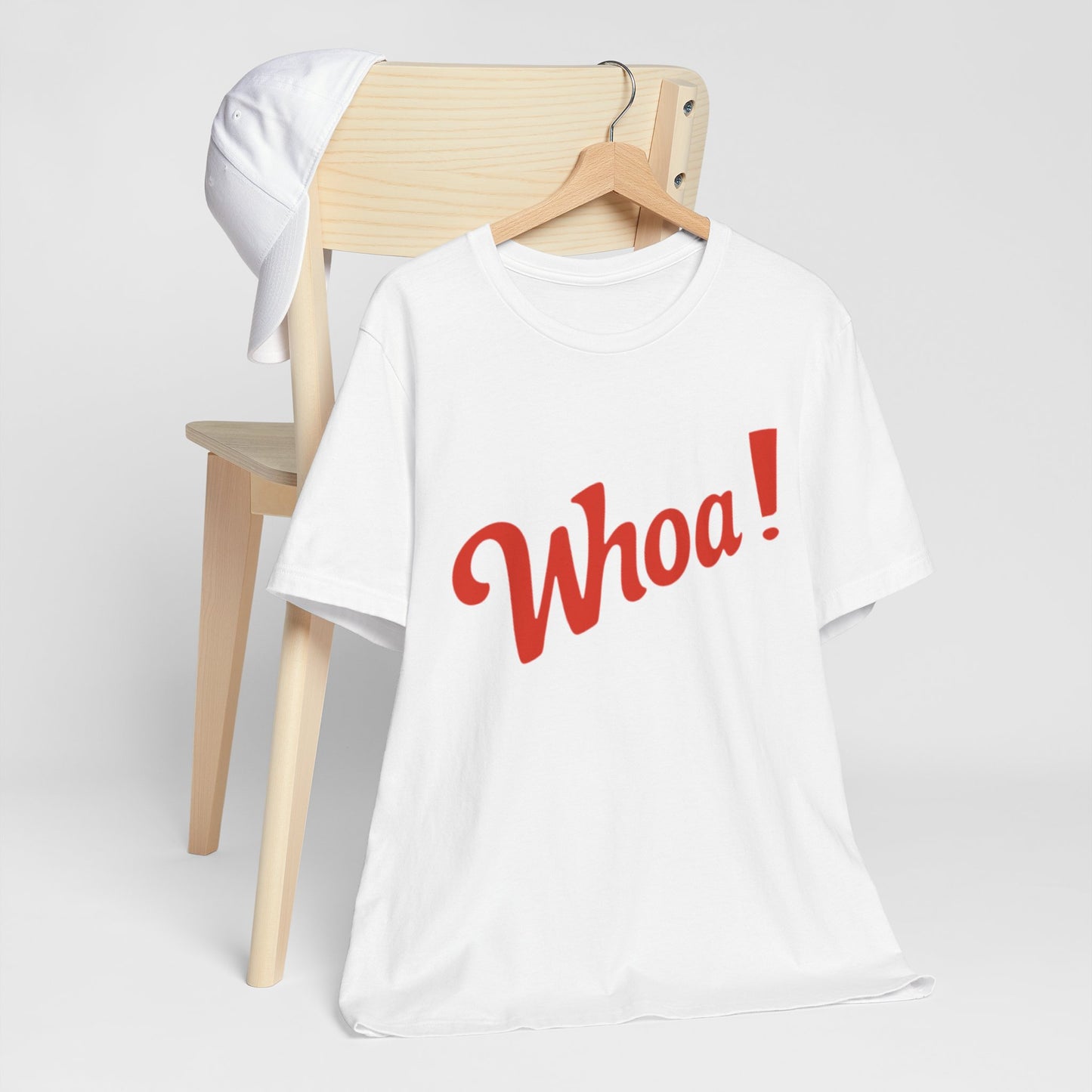 ‘Whoa!' Graphic Shirt, Casual Wear, Gift for Friends, Birthday, Party Outfits, Everyday Style
