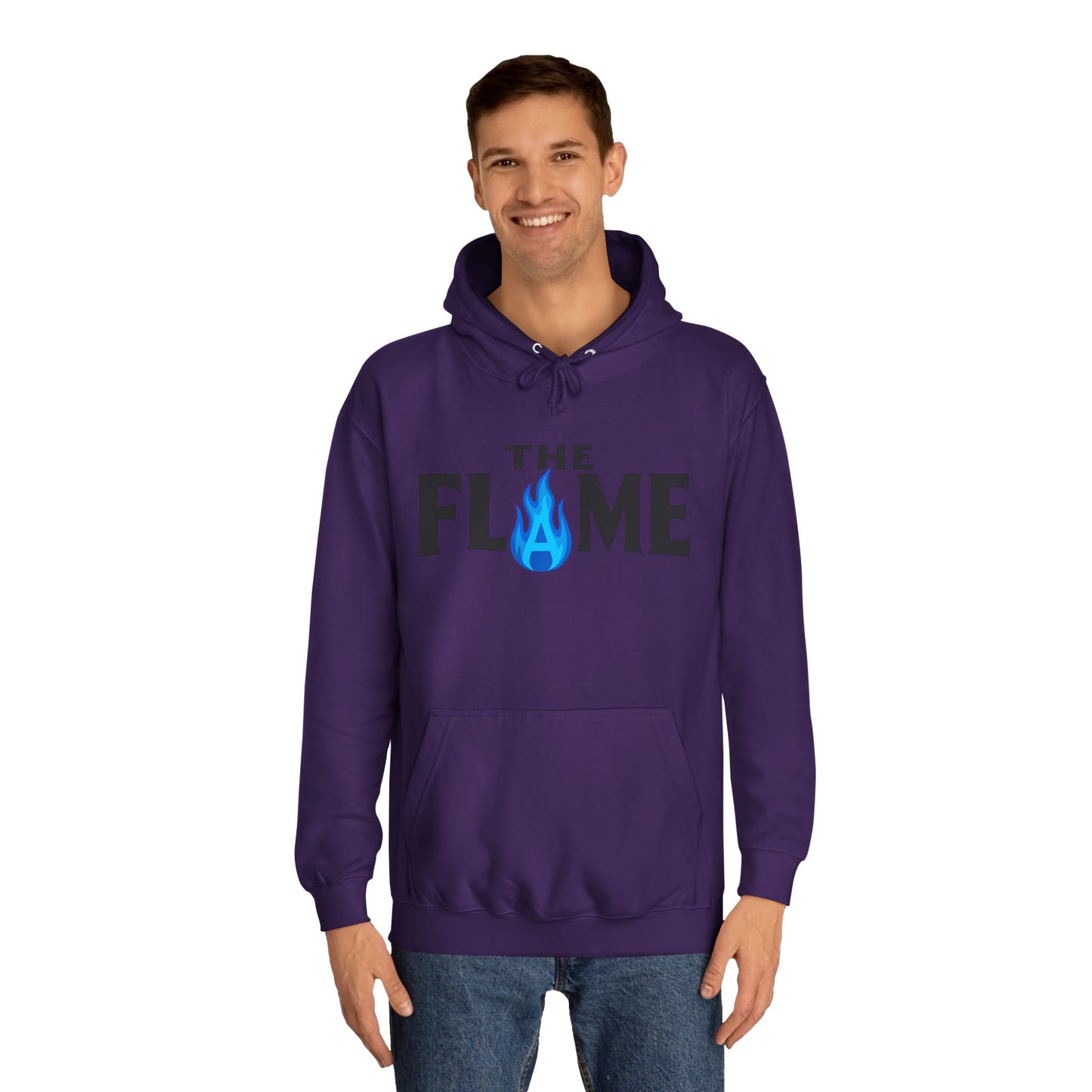 The Flame Unisex College Hoodie – Bold Color Collection