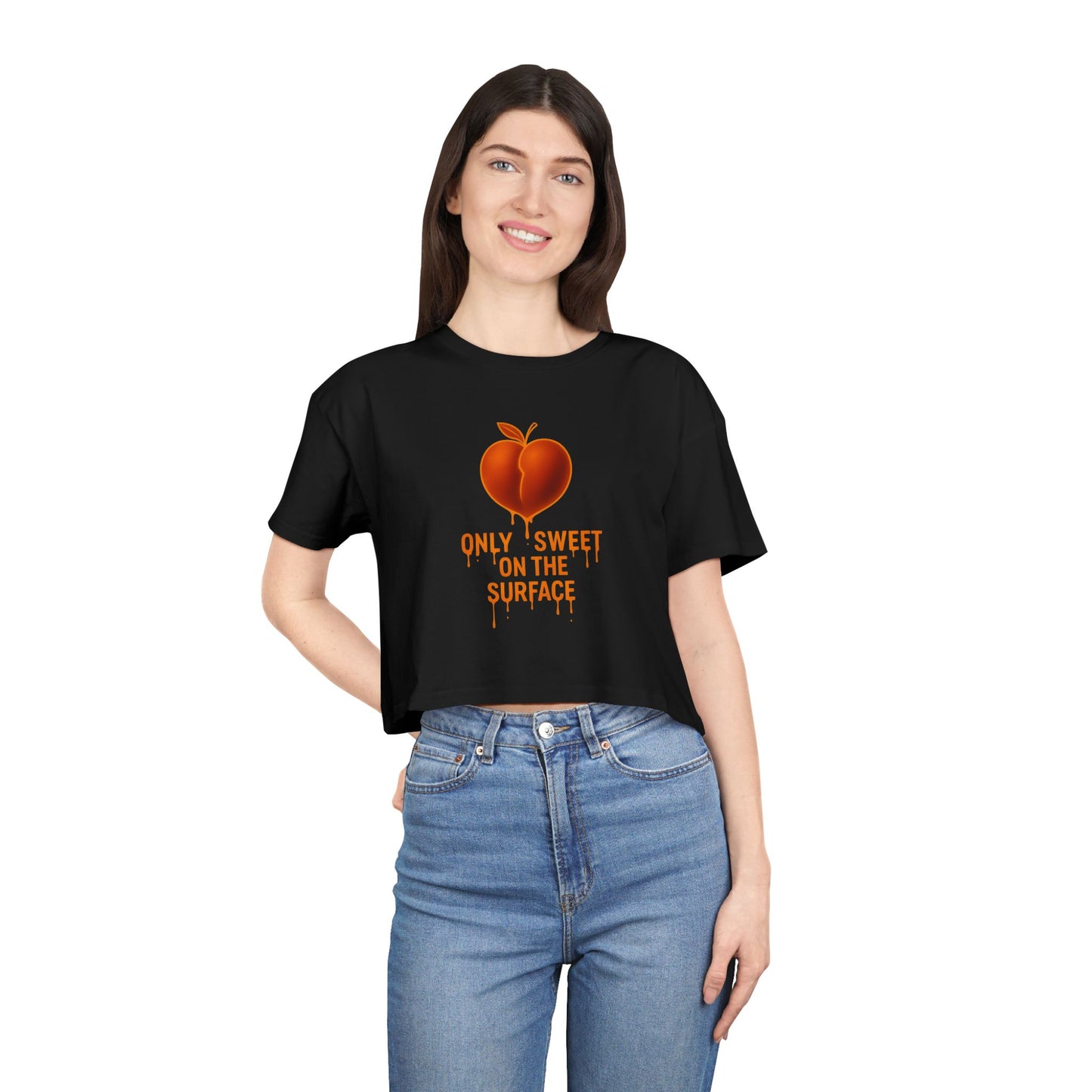 Heartbreaker Women's Crop Tee, Cute Summer Top, Trendy Graphic Shirt, Gift for Her, Valentine's Day Outfit
