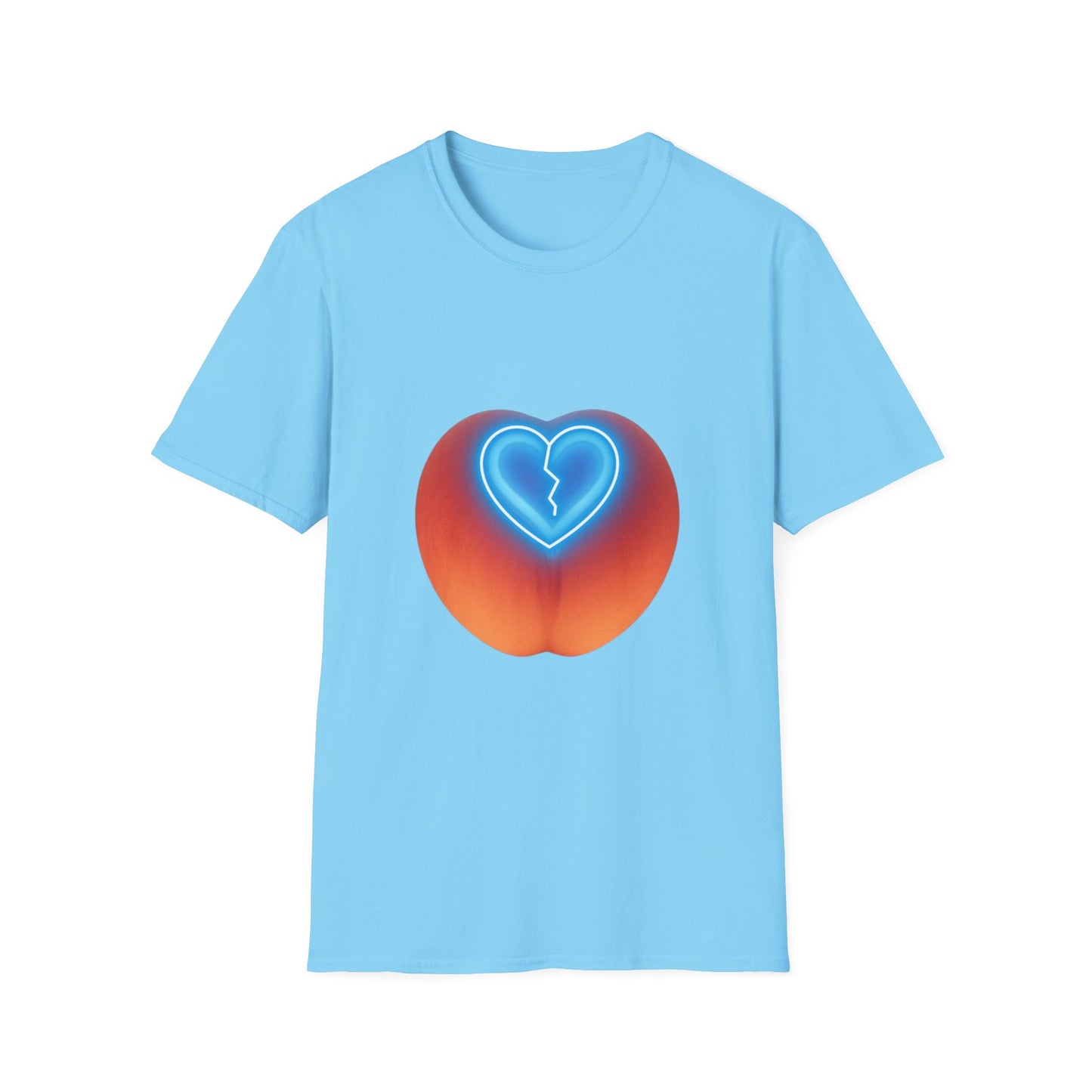 🍑 Peach Broken Heart Logo T-Shirt