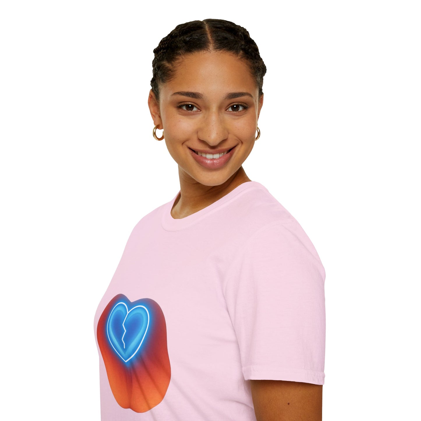 🍑 Peach Broken Heart Logo T-Shirt