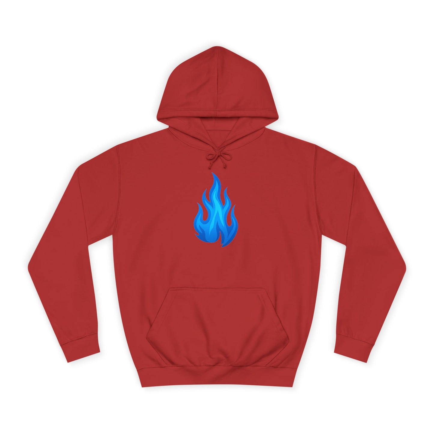 Blue Flame Emoji Hoodie – Bold Color Edition