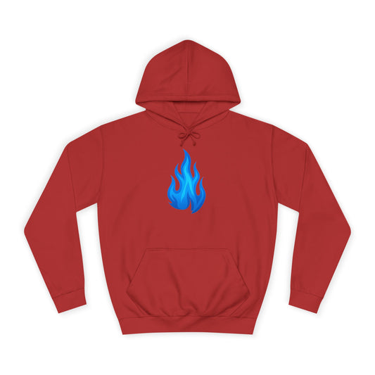 Blue Flame Emoji Hoodie – Bold Color Edition