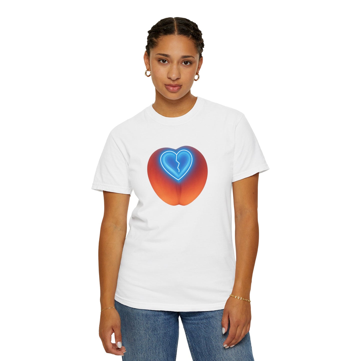 Heartbreak Peach Graphic Tee, Unisex T-shirt, Casual Wear, Gift for Him/Her, Fun Summer Outfit, Music Lover Apparel