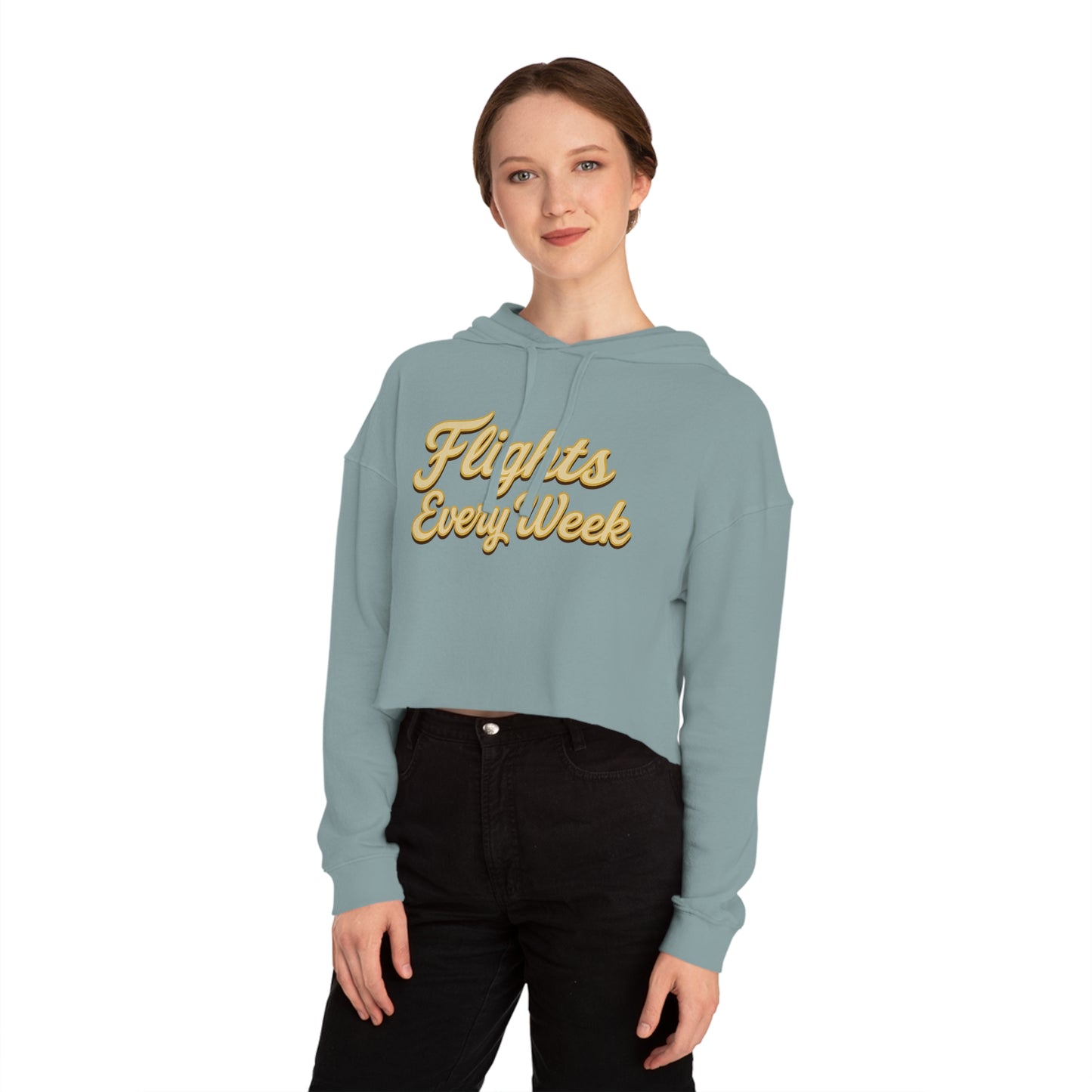 Stylish Travel-Themed Cropped Hoodie, Perfect for Adventurers, Women’s Activewear, Travel Gifts, Trendy Sweatshirt
