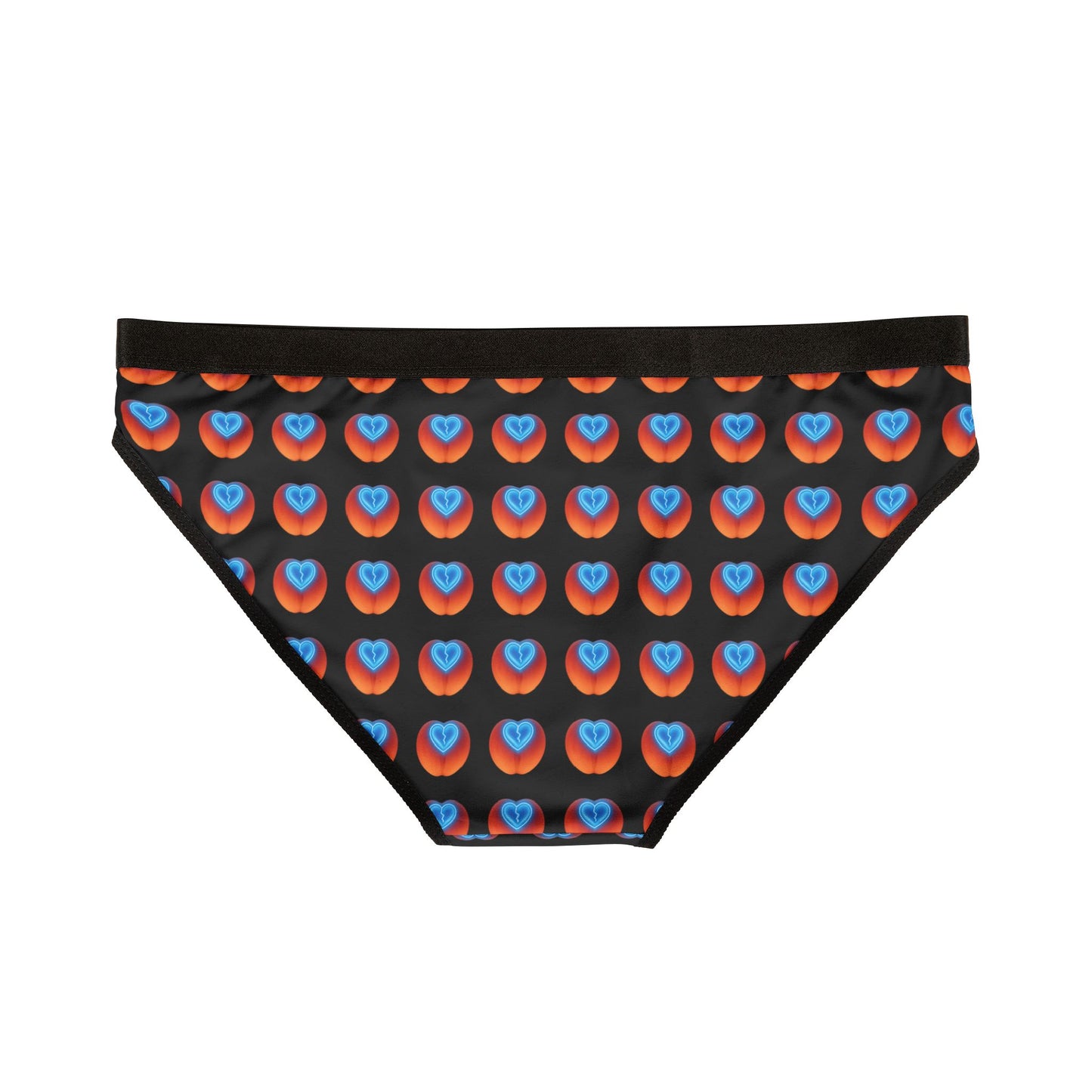 Black Peach Heart Women's Underwear
