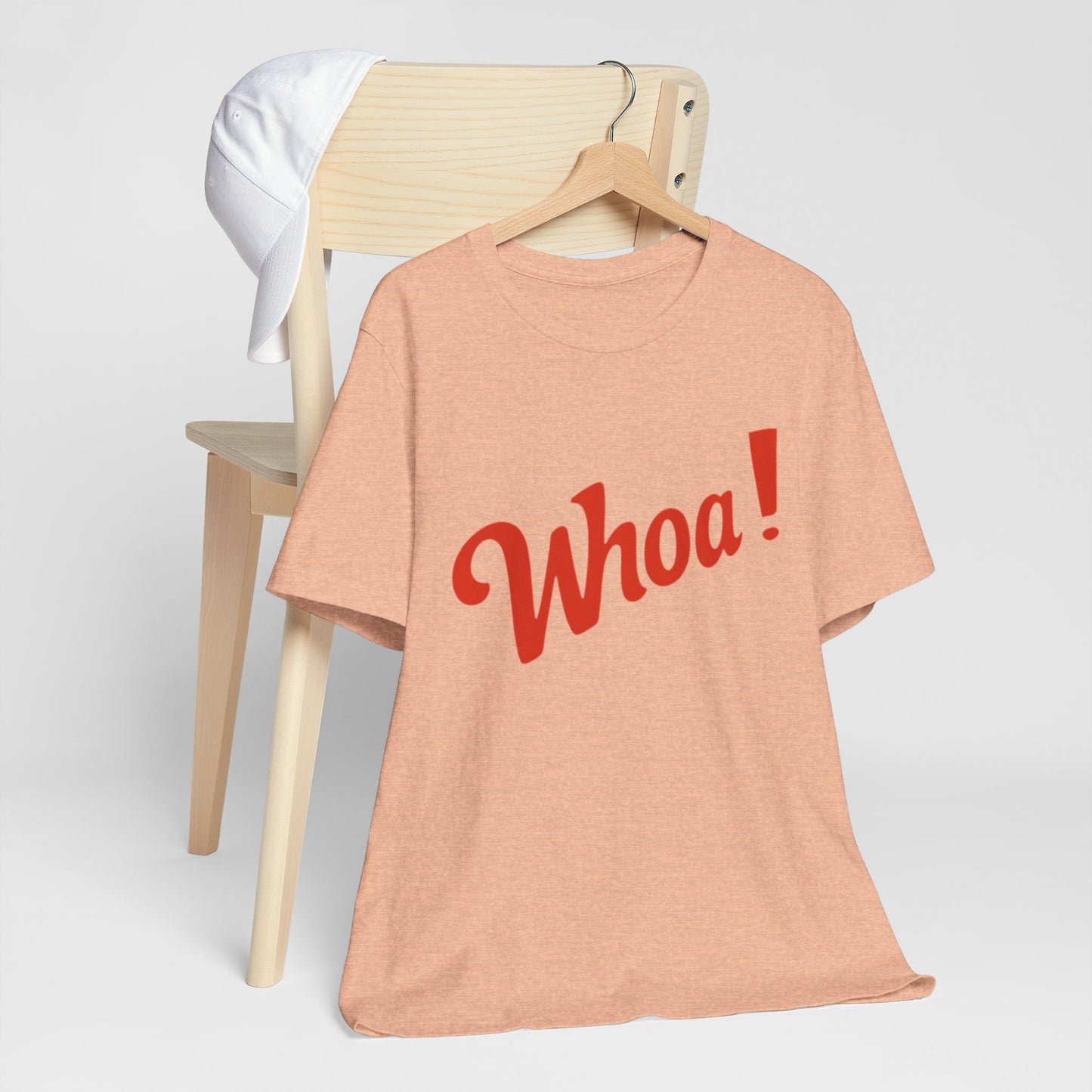 ‘Whoa!' Graphic Shirt, Casual Wear, Gift for Friends, Birthday, Party Outfits, Everyday Style