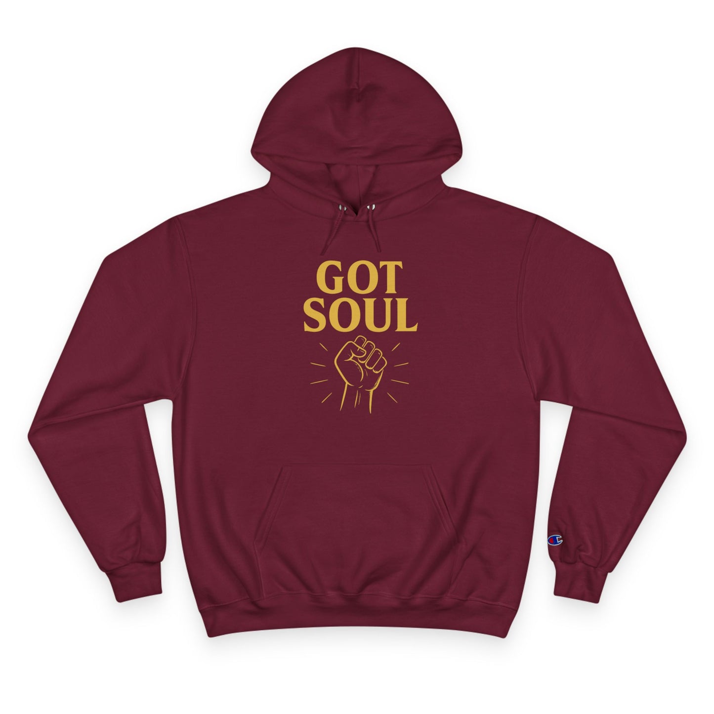 King Tony RHE -Got Soul Hoodie – Raised Fist Graphic (Black, Gold, Maroon, White)